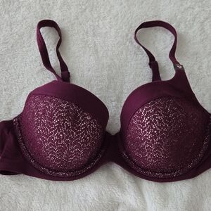 Victoria's Secret Body by VIctoria Lined Demi -Purple  Underwire Bra